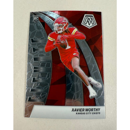 2024 Panini Mosaic Xavier Worthy RC #7 Elevate Rookie Insert Chiefs