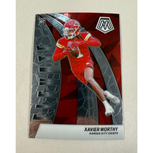 2024 Panini Mosaic Xavier Worthy RC #7 Elevate Rookie Insert Chiefs