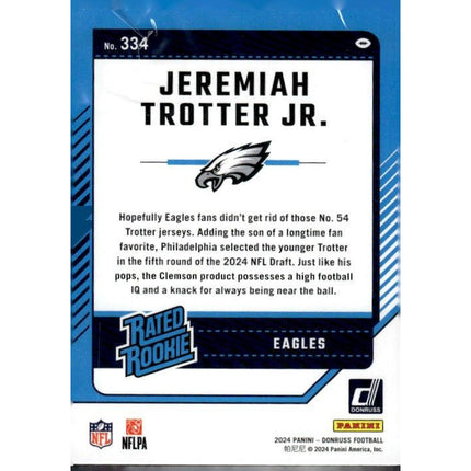 Jeremiah Trotter Jr. 2024 Donruss #334 RC Philadelphia Eagles