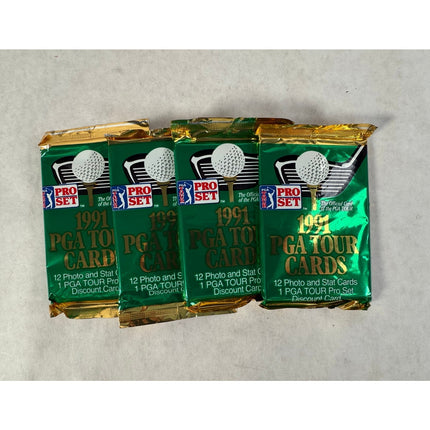 1991 Pro Set PGA Tour Golf Trading Card Pack – Sealed 12 Card Pack Vintage