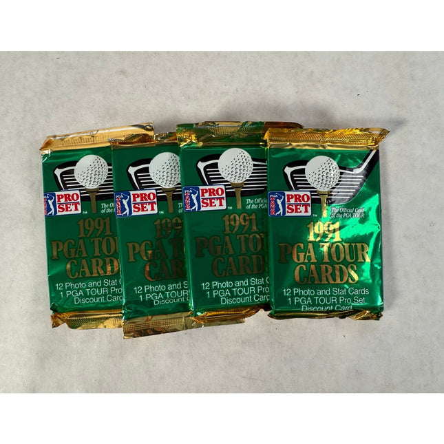 1991 Pro Set PGA Tour Golf Trading Card Pack – Sealed 12 Card Pack Vintage