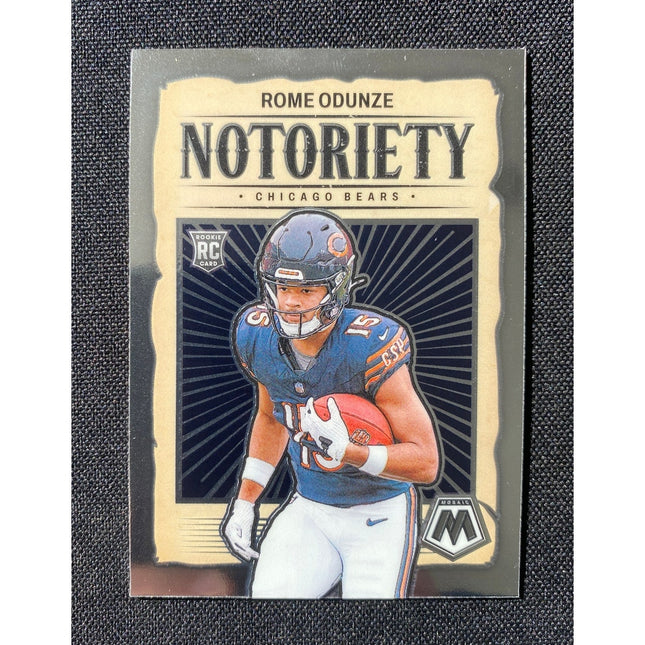 2024 Panini Mosaic Rome Odunze RC #24 Notoriety Insert Bears