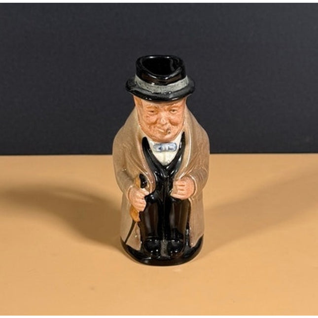 Royal Doulton Winston Churchill Character Pitcher 4"