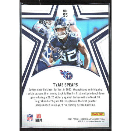 Tyjae Spears 2024 Panini Rookies & Stars #95 Tennessee Titans