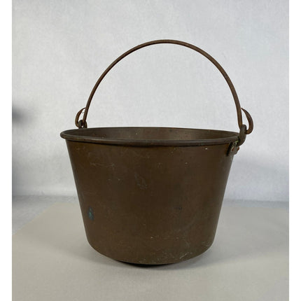Vintage H.W. Hayden Patent Copper Bucket – 10"x6"x6" – Antique Metal Pail