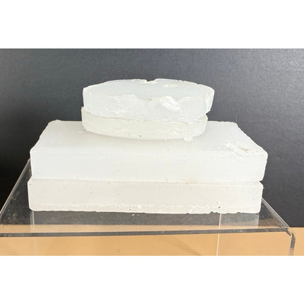 Gulfwax Household Paraffin Wax 4 Cakes Unused Vintage Box Set Round & Rectangle