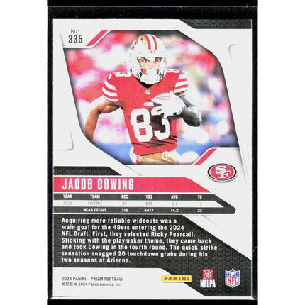 Jacob Cowing 2024 Panini Prizm #335 RC San Francisco 49ers