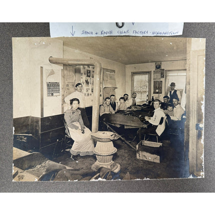 Late 1800s Newmanstown PA Ibach & Rader Cigar Factory Photos Set