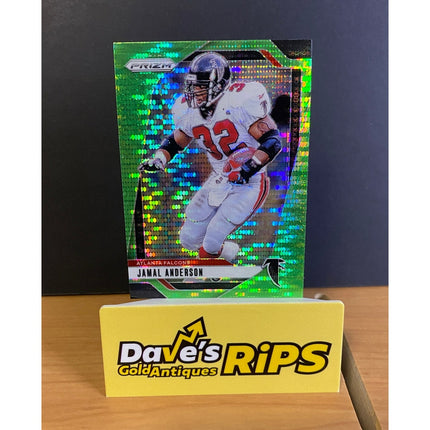 2024 Panini Prizm Jamal Anderson #18 Green Neon Prizm Falcons