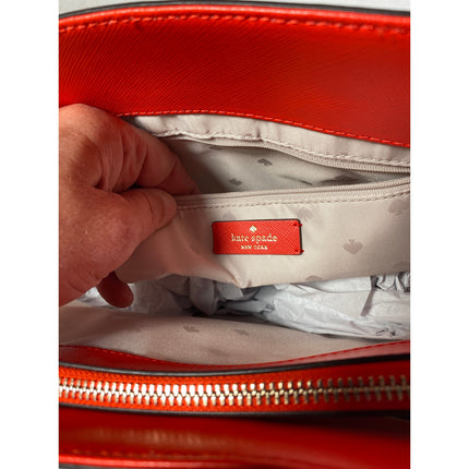 Kate Spade Staci Saffiano Red Leather Laptop Bag — MSRP $429 NWT