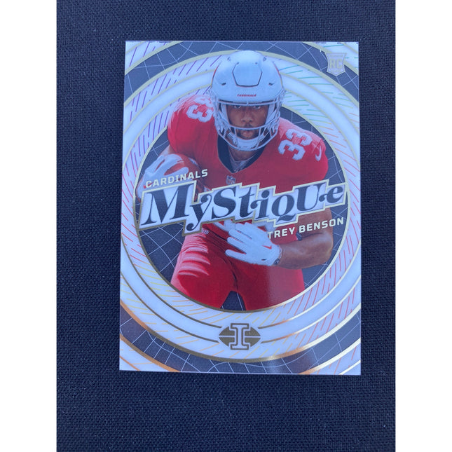 Trey Benson 2024 Illusions 25 Mystique RC Cardinals