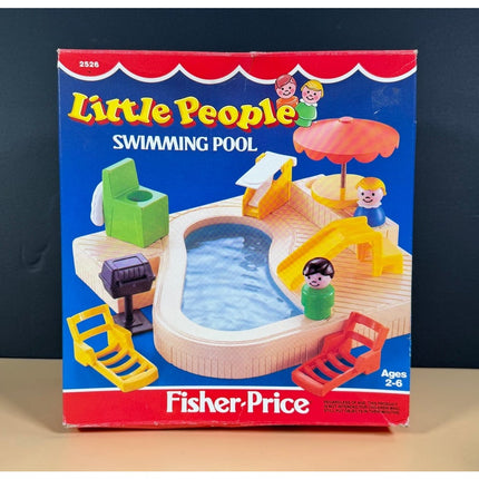 Fisher Price Little People Swimming at the Swimming Pool #2526 Vintage OB