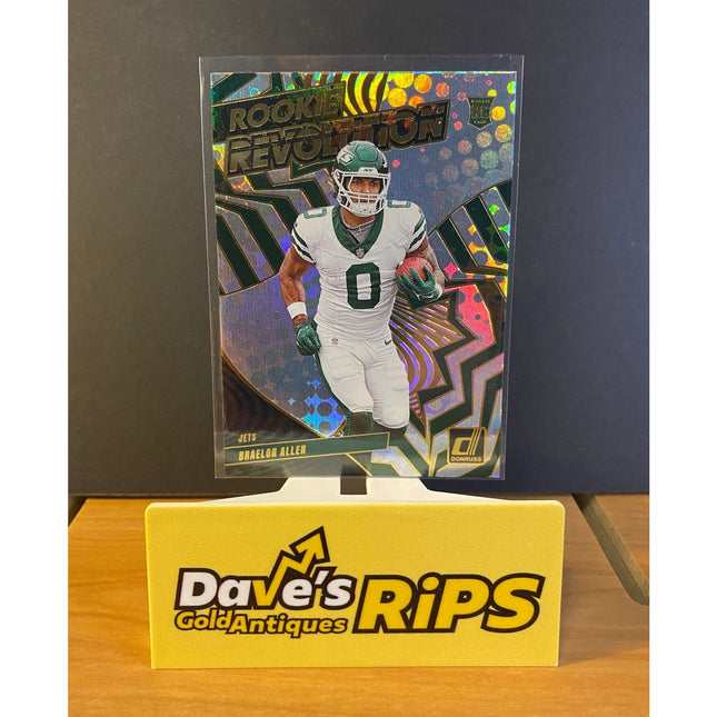 Braelon Allen 2024 Donruss #40 Rookie Revolution Insert RC Card New York Jets