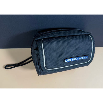 Nintendo Game Boy Advance GBA Carrying Case Black White Trim Bag Pouch