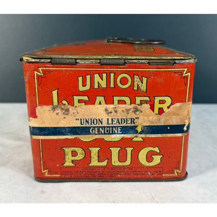 Union Leader Cut Plug Tobacco Tin – Vintage Advertising Can