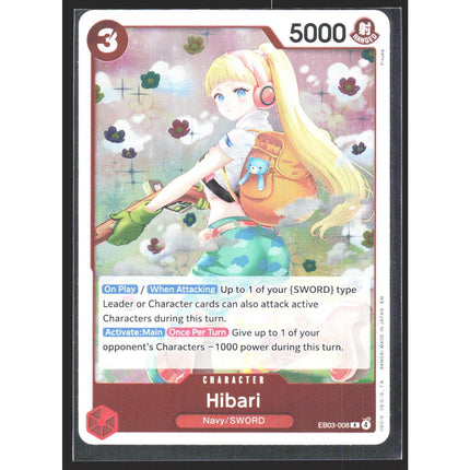 Hibari Extra Booster: One Piece Heroines Edition #EB03-008 Rare