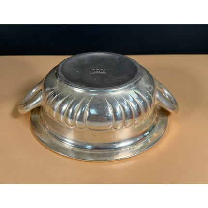 4 Star Admiral International Silver Soldered Serving Bowl 9" Vintage