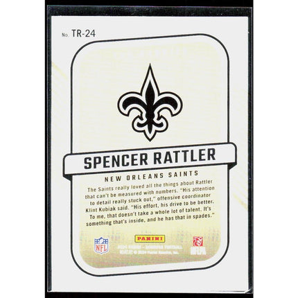Spencer Rattler 2024 Donruss The Rookies #TR-24 New Orleans Saints
