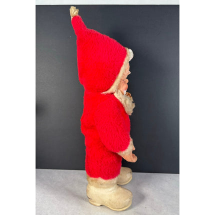 Vintage 1950s Rushton Coca-Cola Santa Claus 18" Rubber Face Plush Doll