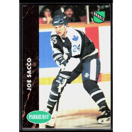 Joe Sacco 1991-92 Parkhurst #395 RC Toronto Maple Leafs