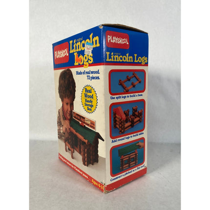 1989 Playskool Original Lincoln Logs – 72 Pieces – Factory Sealed