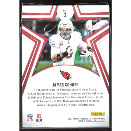 James Conner 2024 Panini Rookies & Stars #3 Arizona Cardinals