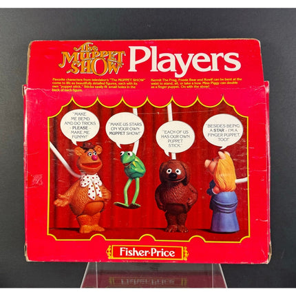 Fisher Price The Muppet Show Players Stick Puppets with Original Box (OB)
