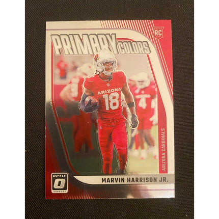 Marvin Harrison Jr. 2024 Donruss Optic #5 RC Primary Colors Insert Cardinals
