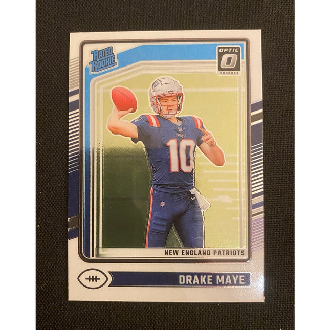 Drake Maye 2024 Optic 229 Patriots Rated Rookie
