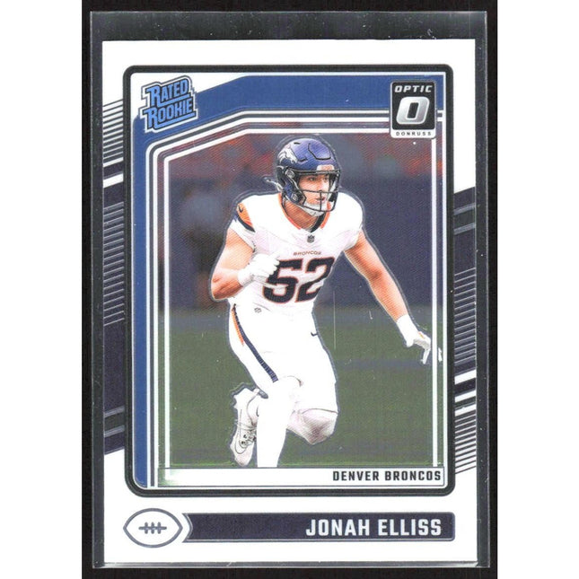 Donruss Optic #257 Jonah Elliss 2024 RC Denver Broncos