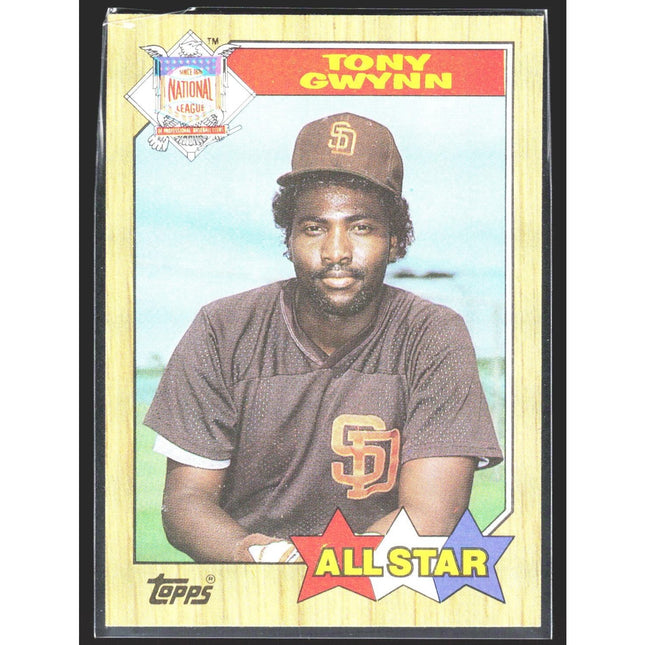 Tony Gwynn 1987 Topps #599 San Diego Padres
