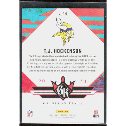 T.J. Hockenson 2024 Donruss Gridiron Kings #14 Minnesota Vikings
