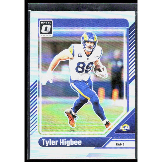 Tyler Higbee 2024 Donruss Optic Holo #117 Los Angeles Rams