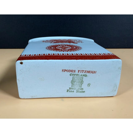 Copeland Spode Fitzhugh Tea Caddy England 1960s Missing Stopper