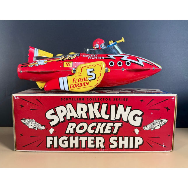 Schylling Buck Rogers Sparkling Rocket Fighter Ship 12" w/ Box