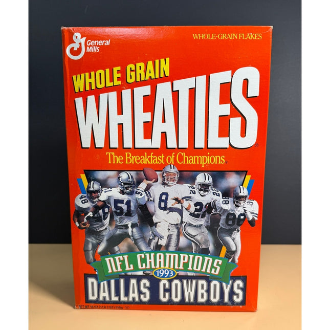 1994 Wheaties Dallas Cowboys Unopened Cereal Box NFL Collectible