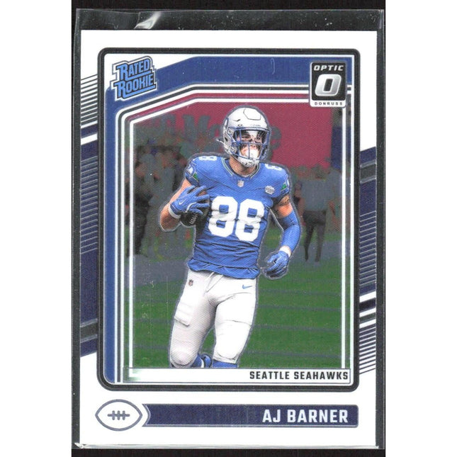 AJ Barner 2024 Donruss Optic #204 RC Seattle Seahawks