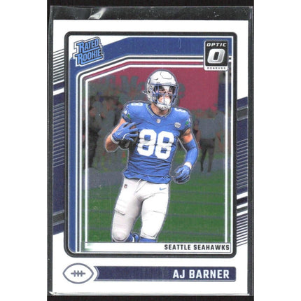 AJ Barner 2024 Donruss Optic #204 RC Seattle Seahawks