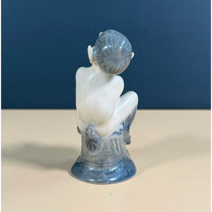 Royal Copenhagen Faun on Stump Porcelain Figurine #1738 3.5" Denmark