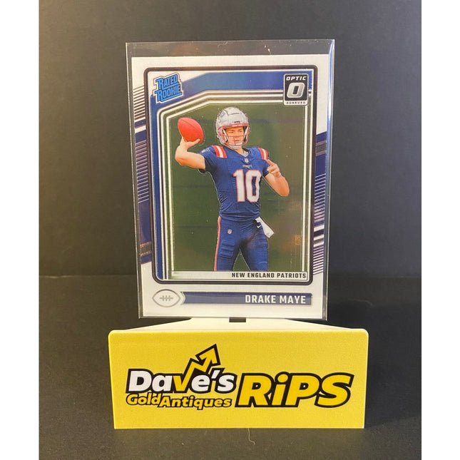 Drake Maye 24 Donruss Optic 229 Patriots Rated Rookie
