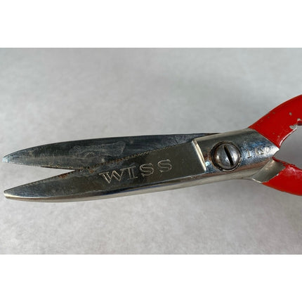 Vintage Wiss 8” Red Scissors Shears
