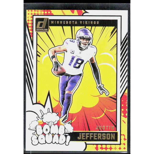 Justin Jefferson 2024 Donruss Bomb Squad #20 Minnesota Vikings