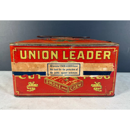 Union Leader Cut Plug Tobacco Tin – Vintage Advertising Can