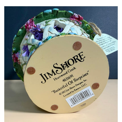 Jim Shore Heartwood Creek Basketful of Surprises 4031691 with Box
