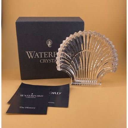 Waterford Crystal 5" Shell Dish Scalloped Trinket Candy Bowl NIB / OB