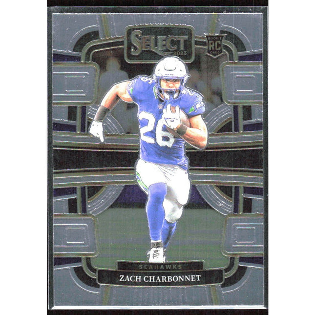Zach Charbonnet 2023 Panini Select #86 RC Seattle Seahawks