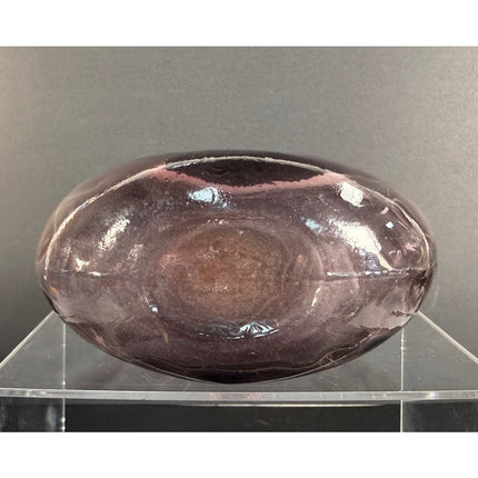 Clevenger Brothers 6" Purple Amethyst Flask Vintage Glass Bottle Collectible