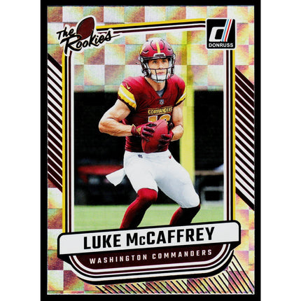 Luke McCaffrey 2024 Donruss The Rookies #TR-22 Washington Commanders