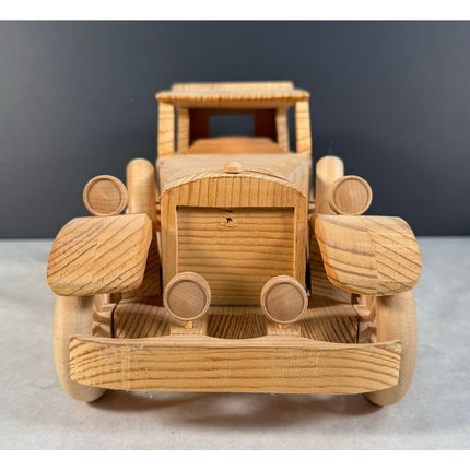 Handmade 1930s Packard Wooden Model Car 17" Custom Built Kaye's Toy Shop Working
