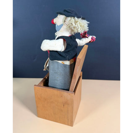 Vintage Jax of Maine Handmade Jack in the Box Wooden Toy Working